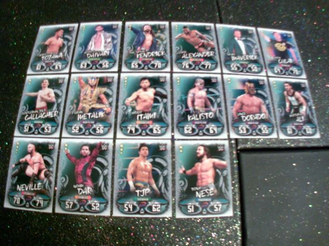 W 205 Live Slam Attax Live Original Trading Card Full Set 240 To 255