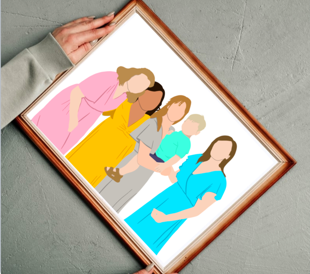 Portrait colorisé - Format numérique