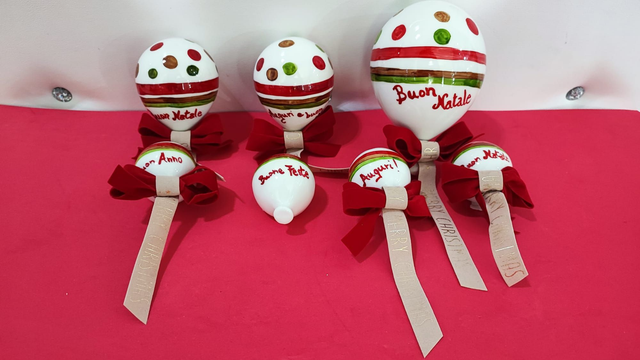 Palloncini in ceramica con fiocco