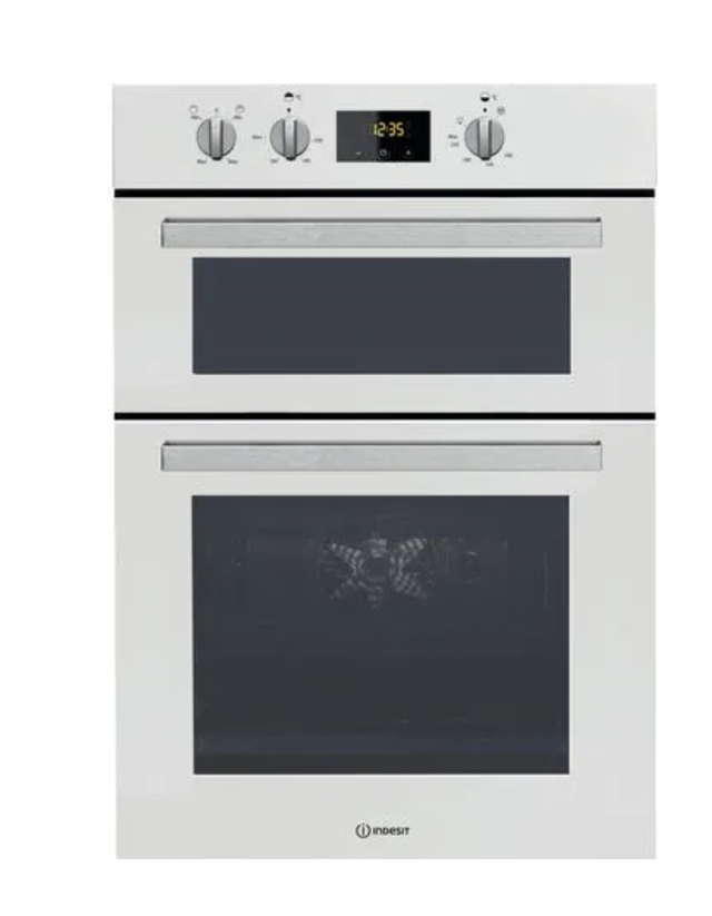 INDESIT IDD6340WH Electric Built-in Double Oven – White