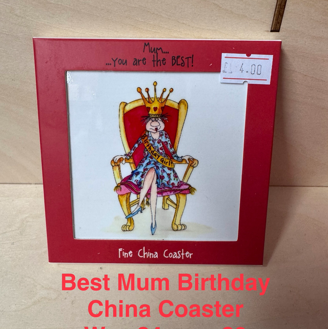 China Best Mum Birthday Coaster