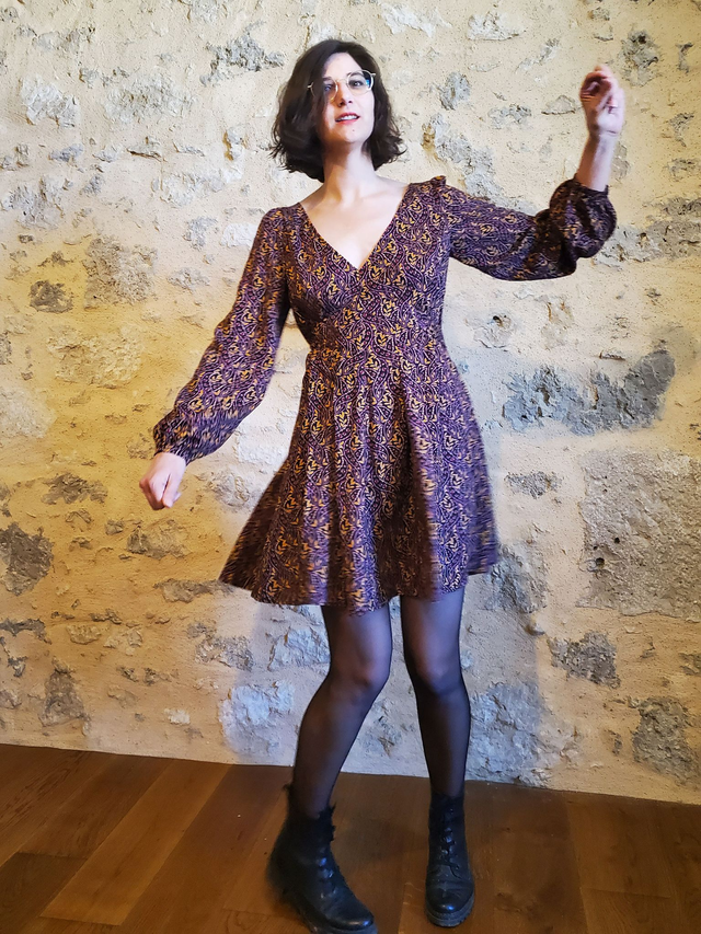 PRIMADONNA - feuillage print noir T.M