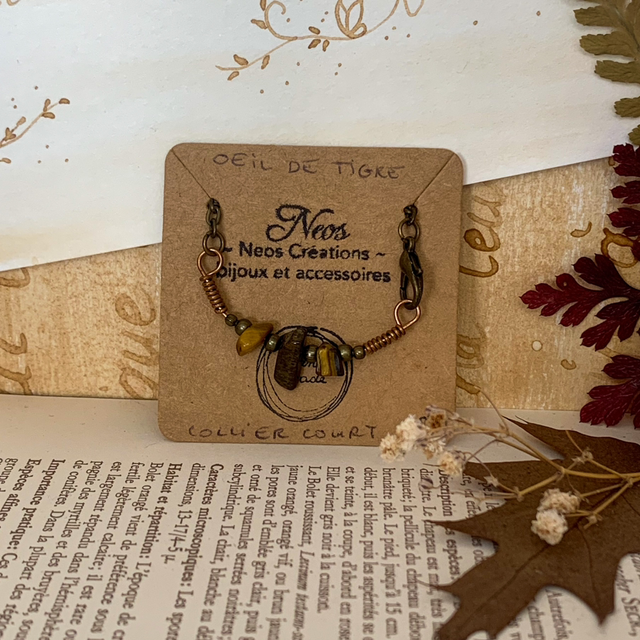 Braderie des Fées - Collier Murmure - Oeil de Tigre