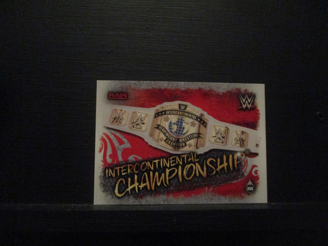 Intercontinental Championship - Championship Slam Attax Live Original Trading Card #359