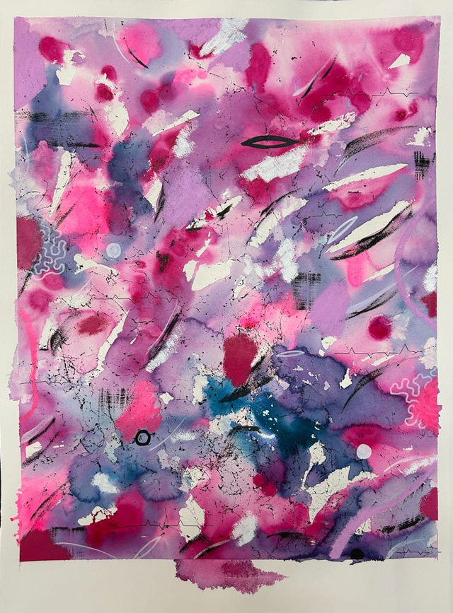 Original mix media on paper 56x76cm Magnani 300g/m