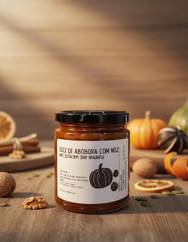 Doce de Abóbora com Noz