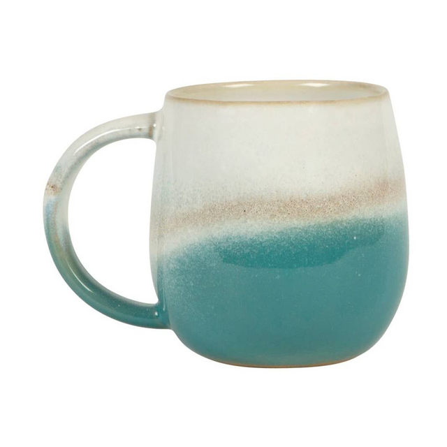 Taza ceramica turquesa