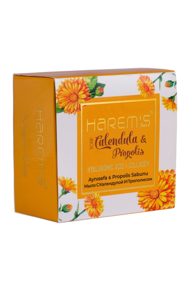 HAREM'S 120g Mydło z Kwasem Hialuronowym &amp; Kolagenem NAGIETEK &amp; PROPOLIS