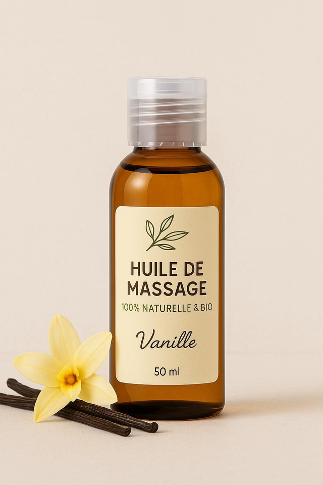 🌿 Huile de Massage Vanille – 50ml