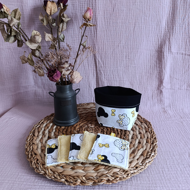 Panière + 5 Cotons Lavables