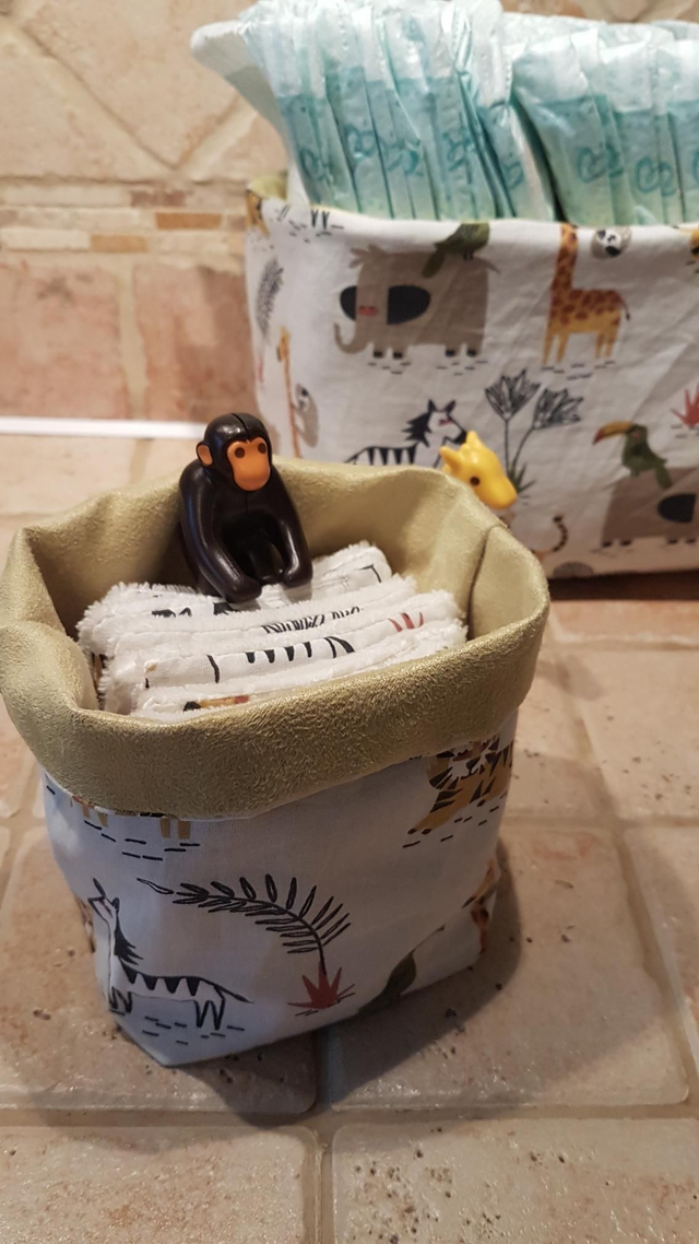 Trio paniers animaux de la jungle