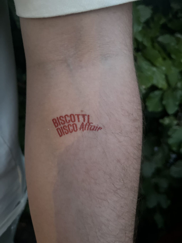 Temporary Biscotti Disco Affair Tattoos - 4 Pieces