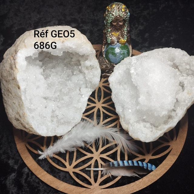 Géode Quartz cristal* env11cm