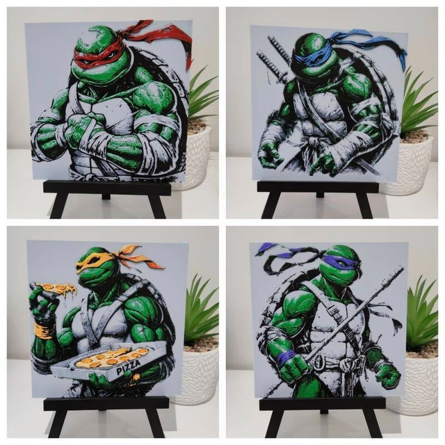 Pack Tortues Ninja – Les 4 Héros Cowabunga !