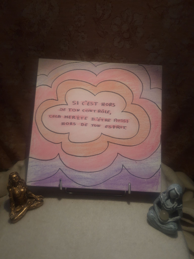 "Si c'est hors de ton contrôle..."