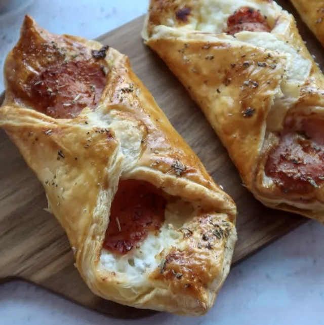 Side - 2 x Bacon and Cheese turnovers