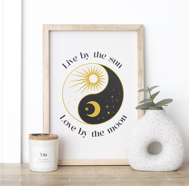 Celestial Yin &amp; Yang Framed Print