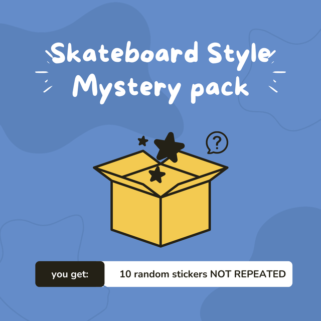 Skateboard Style Stickers Mystery Pack (set of 10)