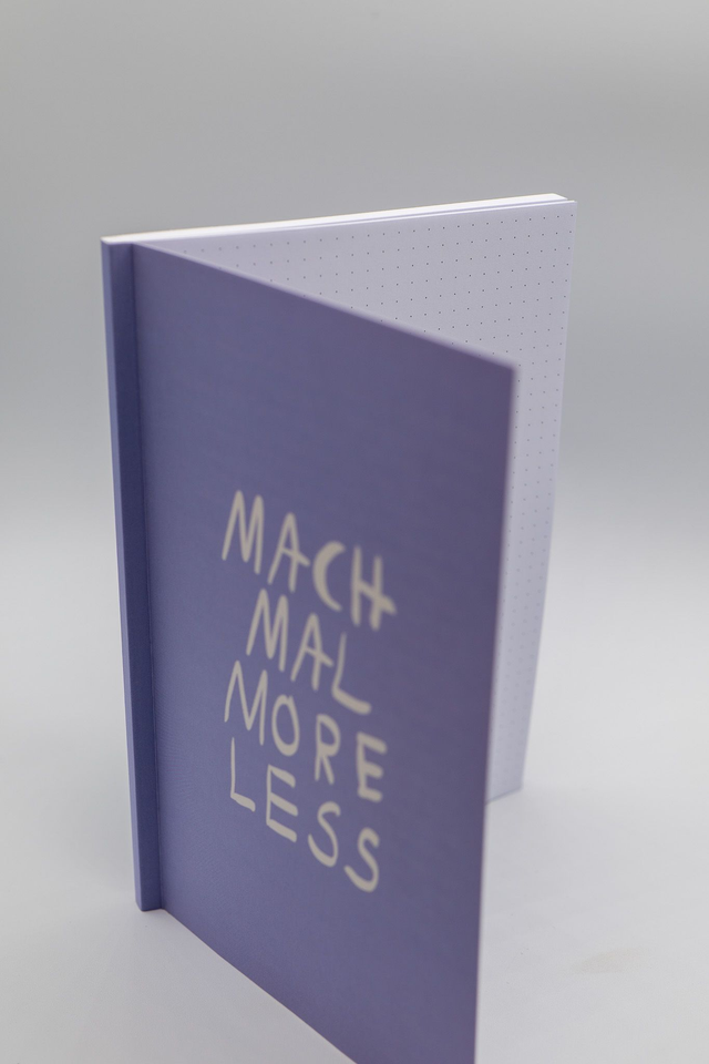 Notizheft "mach mal more less"