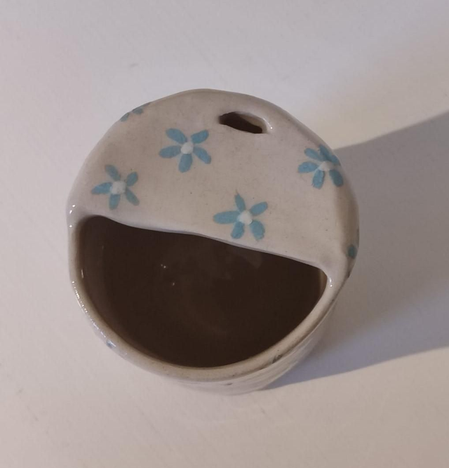 Reusable To Go Cup 'Blue daisies'