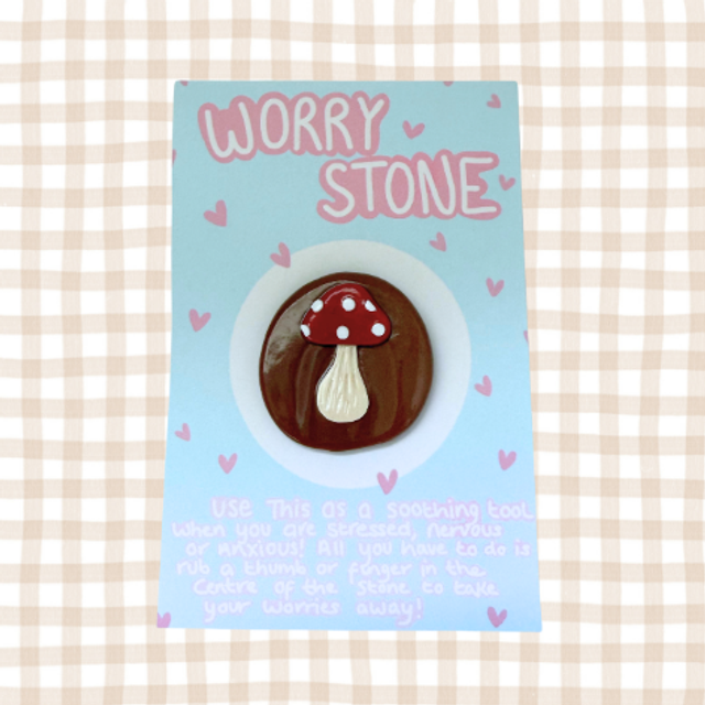 Toadstool Worry Stone