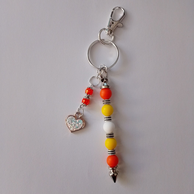 Handmade Beaded Charm Keyring / Bag Charm - 20 Different Designs