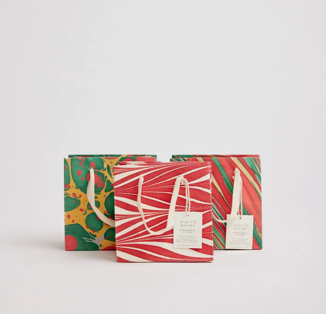 Hand Marbled Gift Bags (Small)