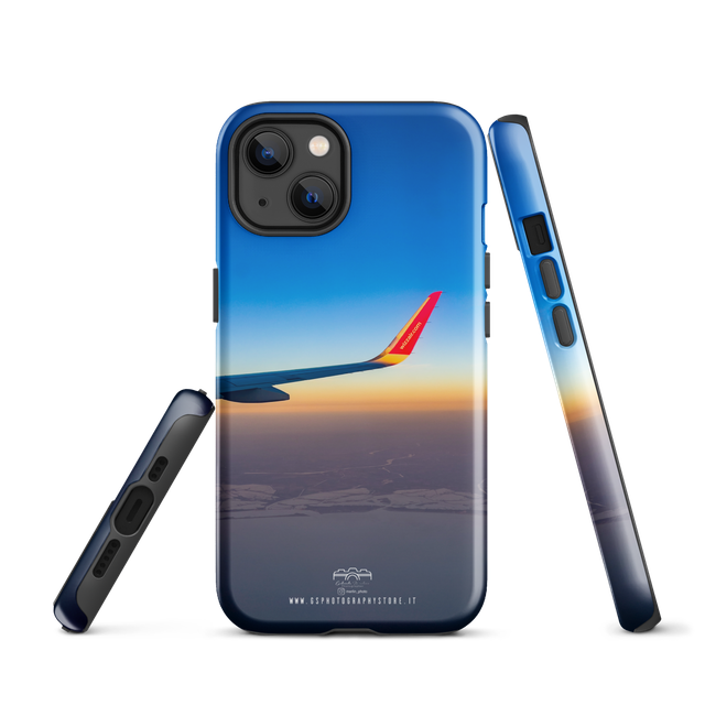 Cover iPhone rigida sunrise airplane fly