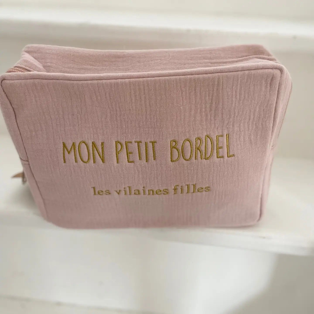 Grande trousse en gaze de coton "mon petit bordel"