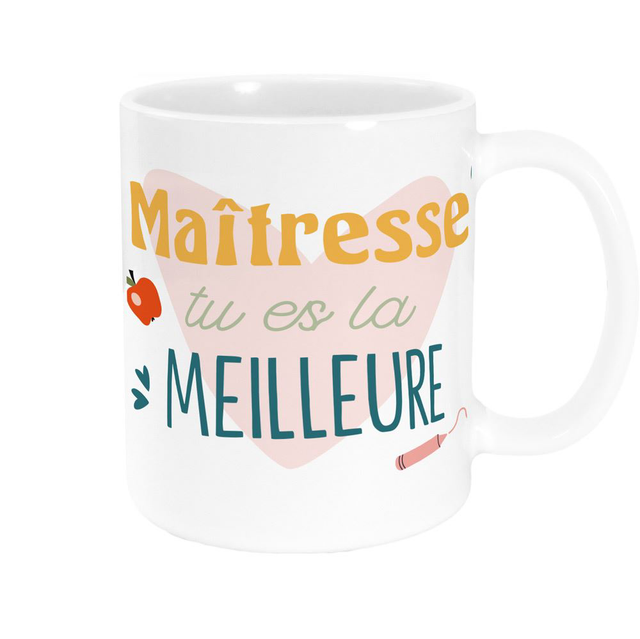 Tasse « maîtresse tu es la meilleure »