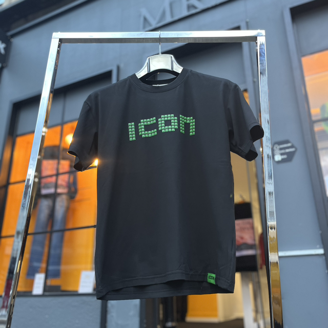 T-shirt ICON noir/vert