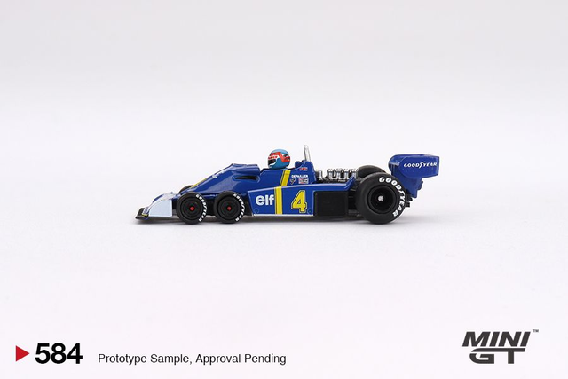 MGT00584 Mini GT 1/64 Tyrrell P34 #4 Patrick Depailler 1976 Swedish GP 2nd Place