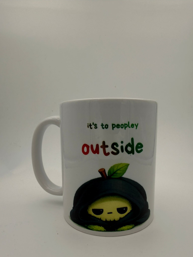 fluff of doom it's to peopley outside