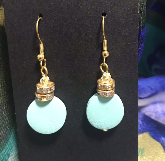 Blue Dangling Earrings - BLDE43