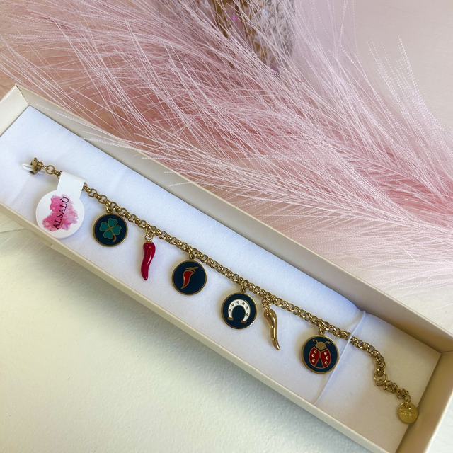 Bracciale acciaio Lucky