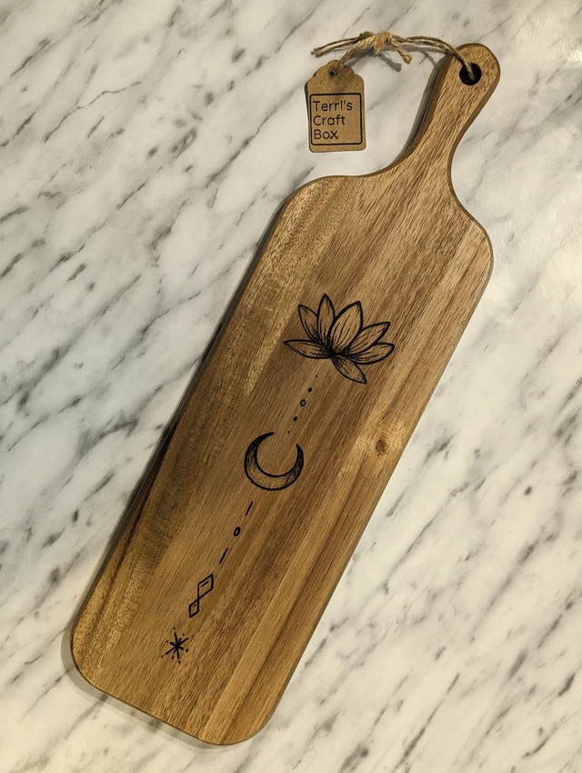 Acacia Paddle &#039;LOTUS&#039; (Thin)