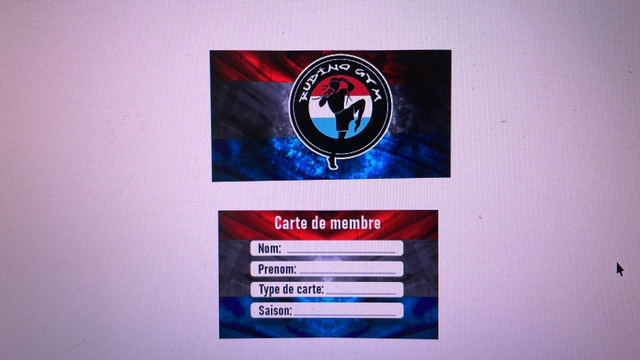 CARTE DE MEMBRE DONATEUR