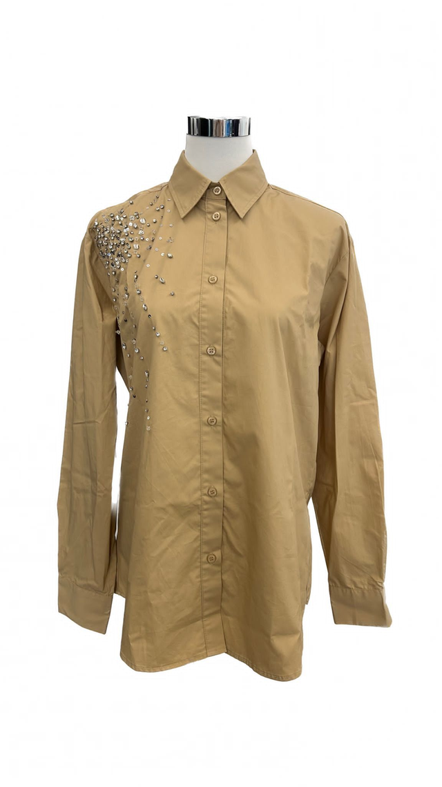 Camicia con strass 