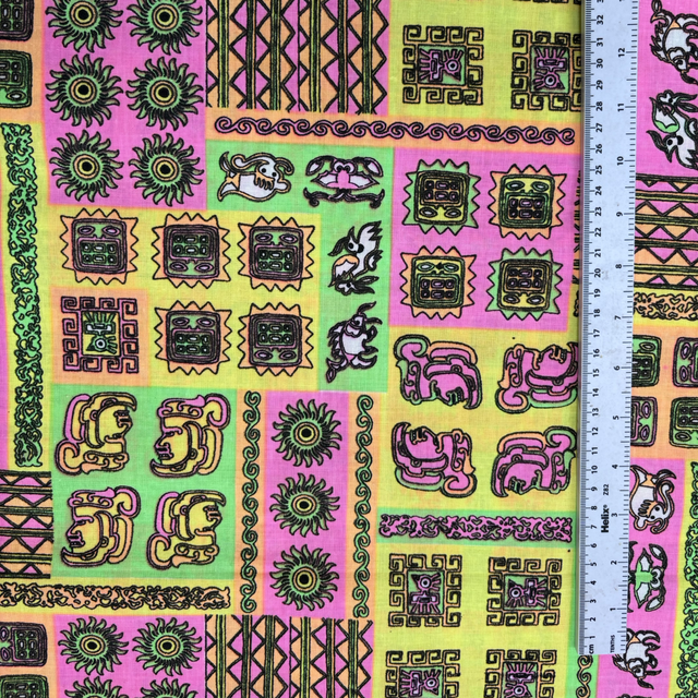 Neon Aztec Cotton