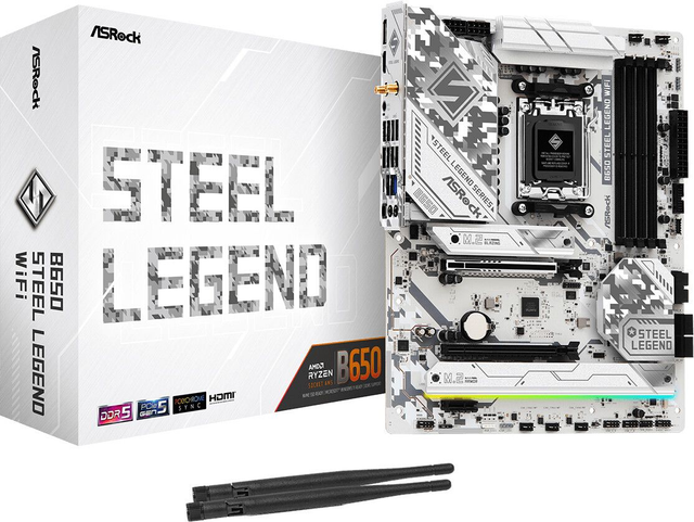 02.2.0050 – Scheda Madre ASRock B650 Steel Legend WiFi AM5 – ATX gaming per Ryzen 7000
