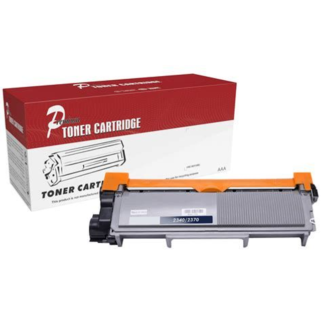Toner TN-2370 Preto Compatível - Brother HL/DCP/MFC (Alto Rendimento) 