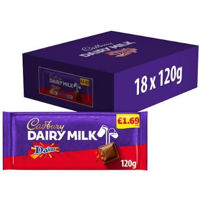 Cadburys Dairy Milk Daim 120g