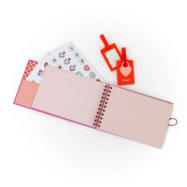 Kit album foto + 2 badge valigia