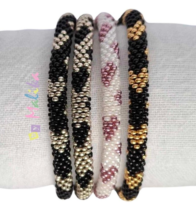 Bracelet Spirale crochet - Coeur