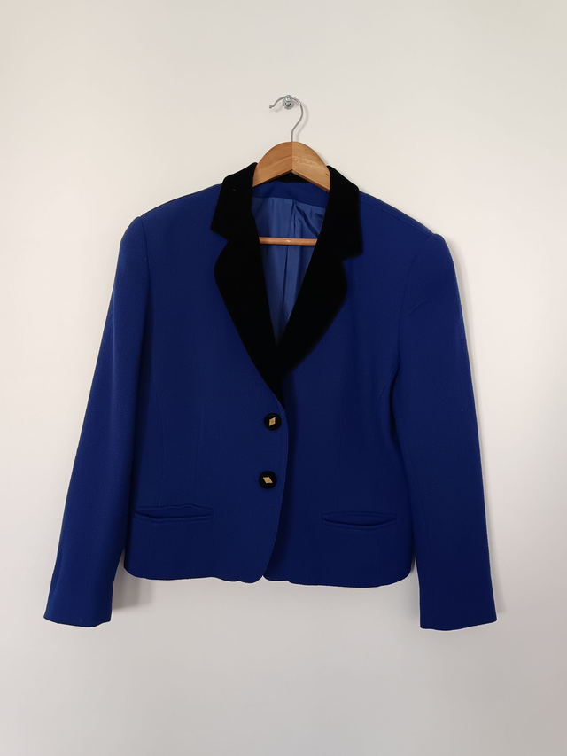 Veste courte en laine 80&#039;s