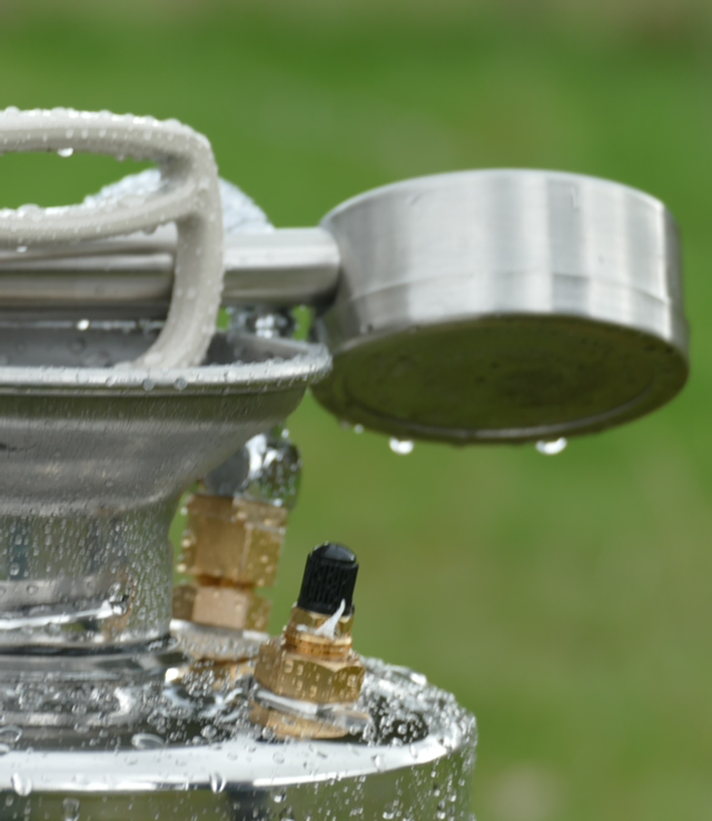 Kit Pommeau large INOX et valve secours VTT 