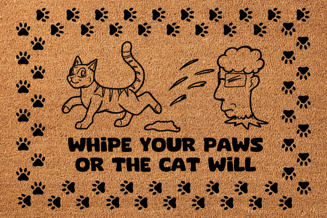 Fußmatte: Whipe your paws