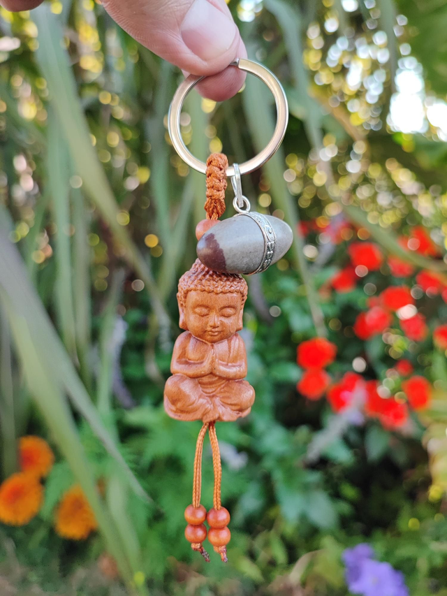 Porte-clé bouddha Shiva Lingam