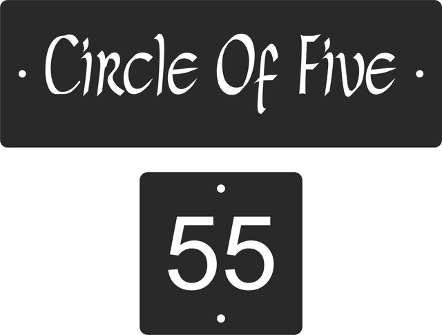 Slate House Name / Number Plaque