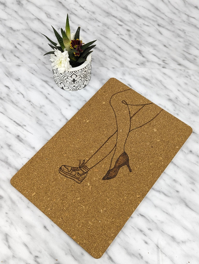 Cork mat &#039;SHOES&#039;